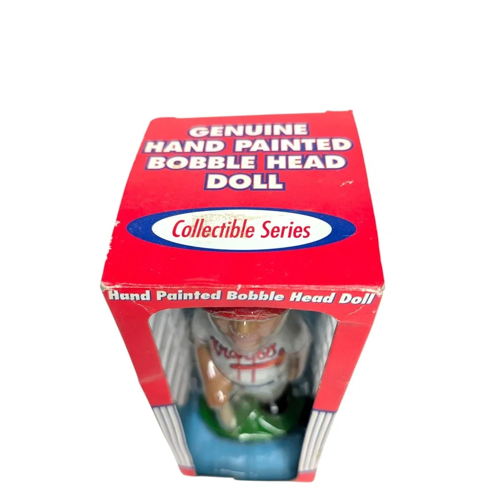 Chipper Jones 2001 MLB Hand‎ Painted Bobble Head Collector's Doll Brand New